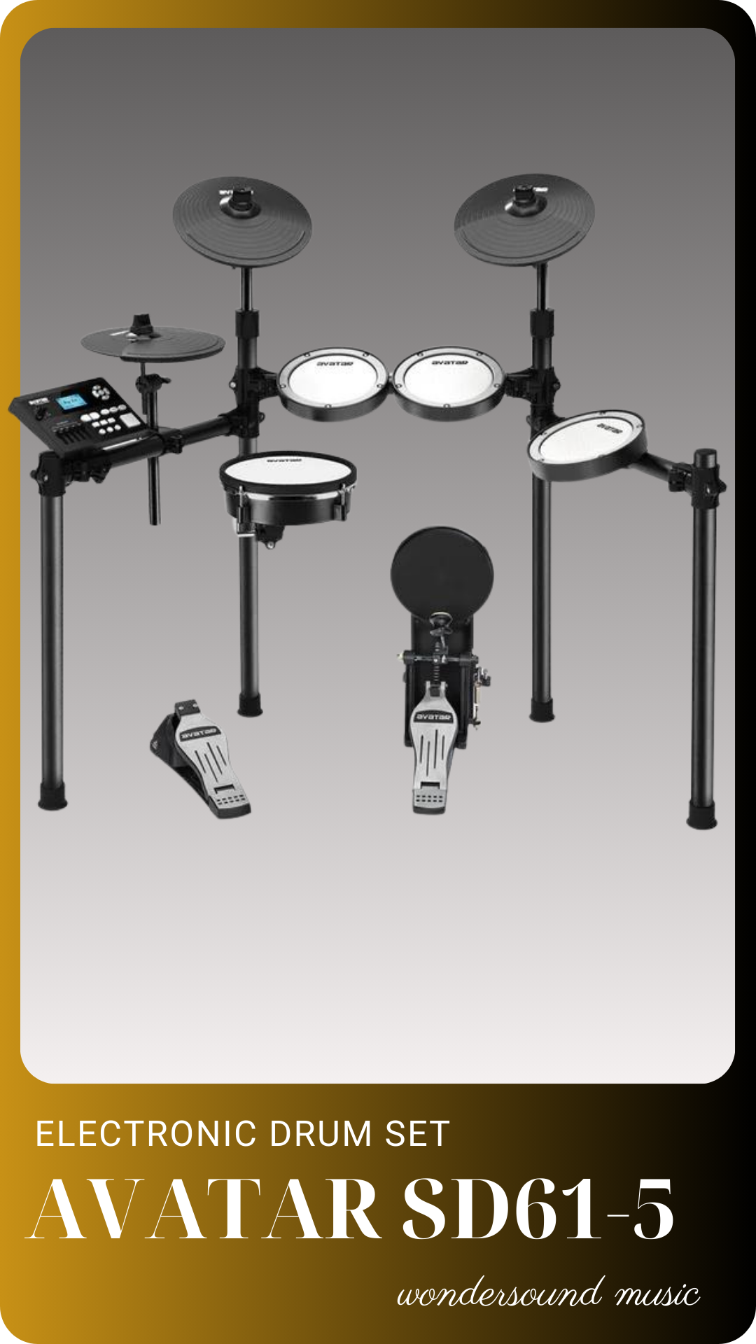  ELECTRONIC DRUM SET AVATAR SD61-5 