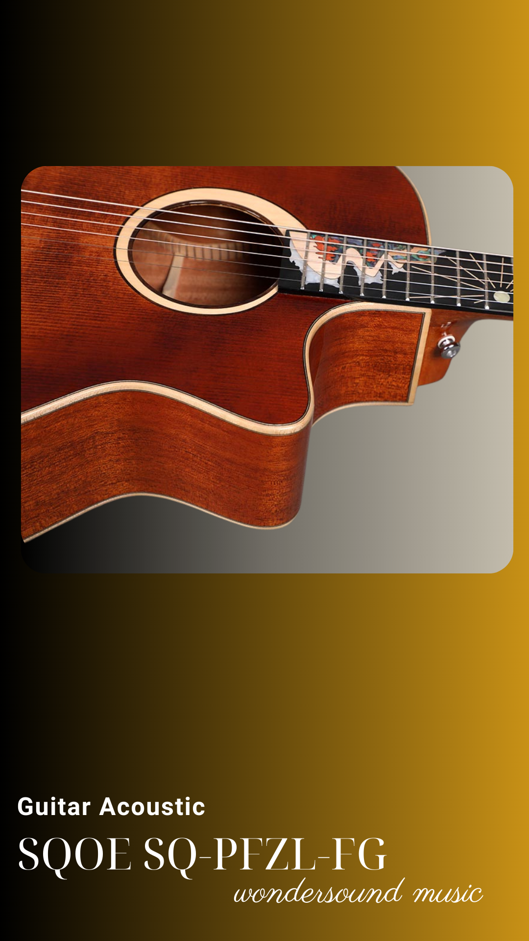  ACOUSIC GUITAR SQOE SQ-PFZL-FG 