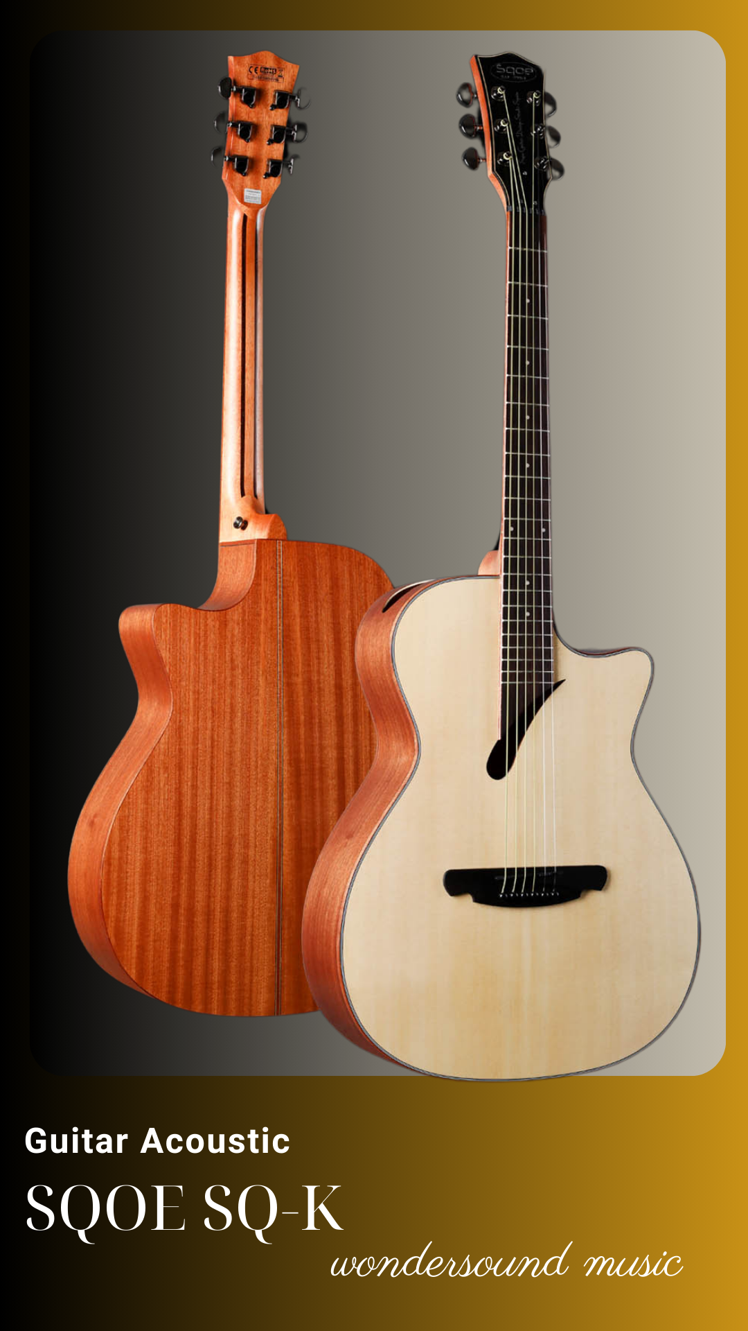 ACOUSIC GUITAR SQOE SQ-K – Nhạc cụ Wondersound