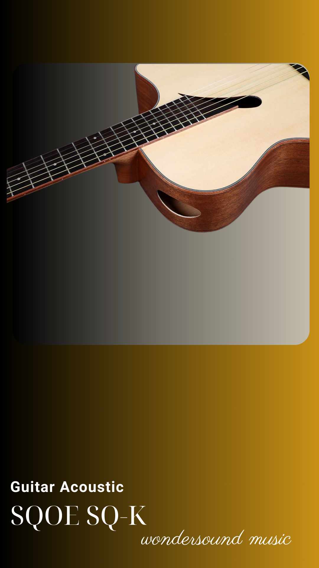  ACOUSIC GUITAR SQOE SQ-K 