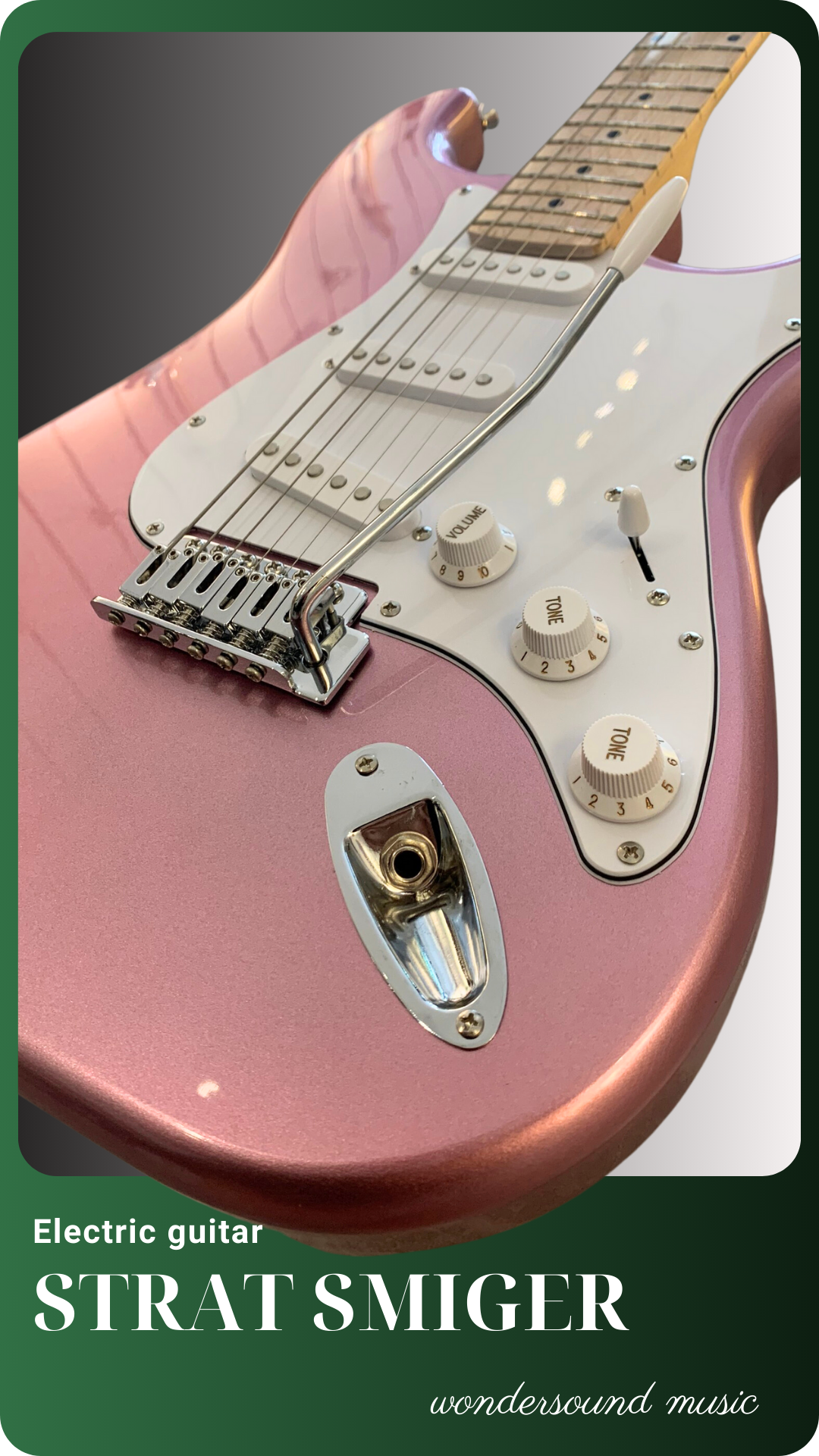  ELECTRIC GUITAR SMIGER LG2 PINK/ GOLD/ BLUE 