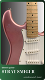  ELECTRIC GUITAR SMIGER LG2 PINK/ GOLD/ BLUE 