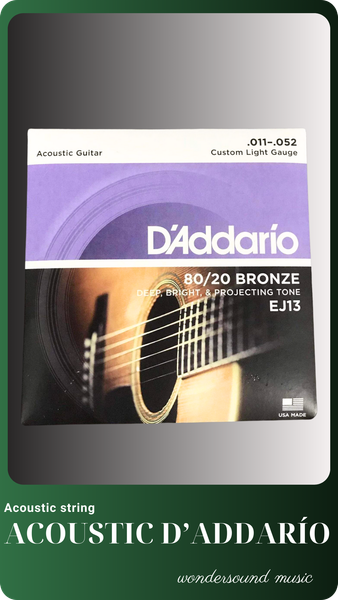  Dây đàn Acoustic D'addario EJ13 