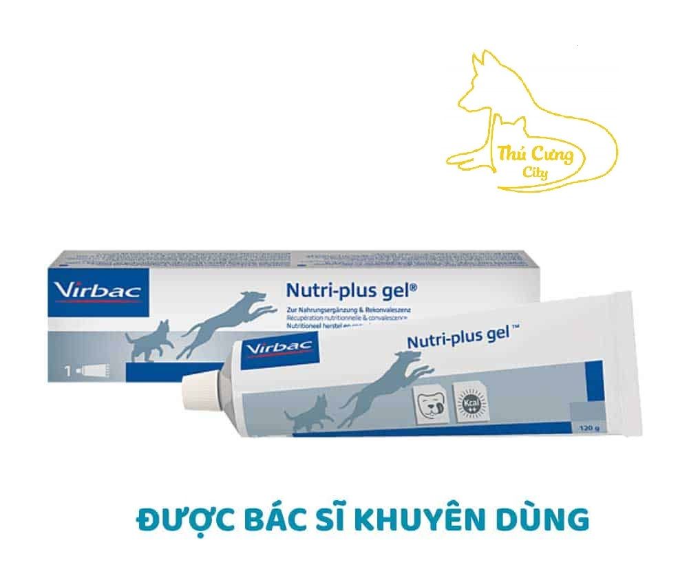  [ dinh dưỡng ] Virbac Nutri - plus Gel ăn dinh dưỡng cho chó mèo tuýp 120g 