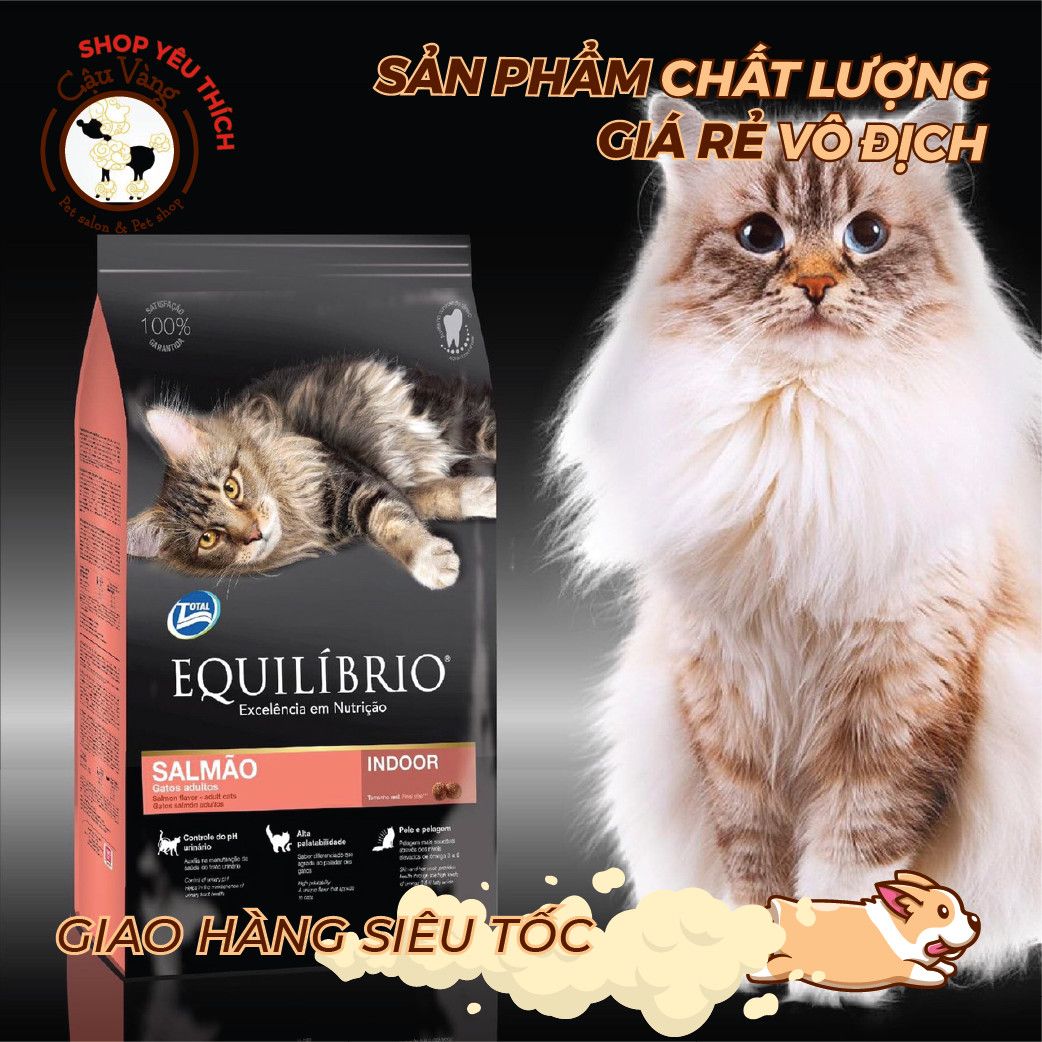  [ hạt mèo ] Thức ăn cao cấp dành cho MÈO TRƯỞNG THÀNH Equilibrio Adult Cat túi 1,5kg 