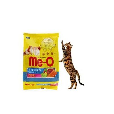  [ hạt mèo ] Thức Ăn Cho Mèo Con Hạt Me-O Kitten Vị Cá Biển túi 1.1kg 