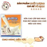  [ dinh dưỡng ] SỮA BỘT BIO MILK FOR PET 100g dành cho chó và mèo 