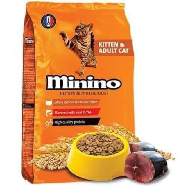  [ hạt mèo ] Thức ăn cho mèo Minino 480G và1,3kg - Gói siêu tiết kiệm 