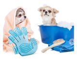  [ phụ kiện ] Găng tay tắm massage và chải lông rụng cho thú cưng 