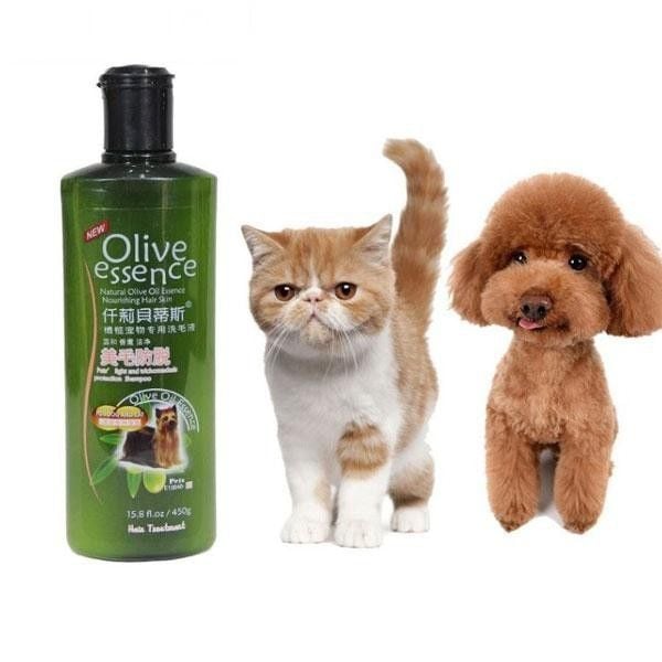  [ sữa tắm ] Sữa tắm chó mèo - sữa tắm Olive Esence   - chai 450ml 