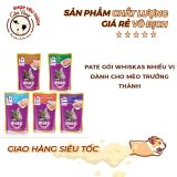  [ pate ] Pate whiskas cho mèo gói 85g nhiều vị 