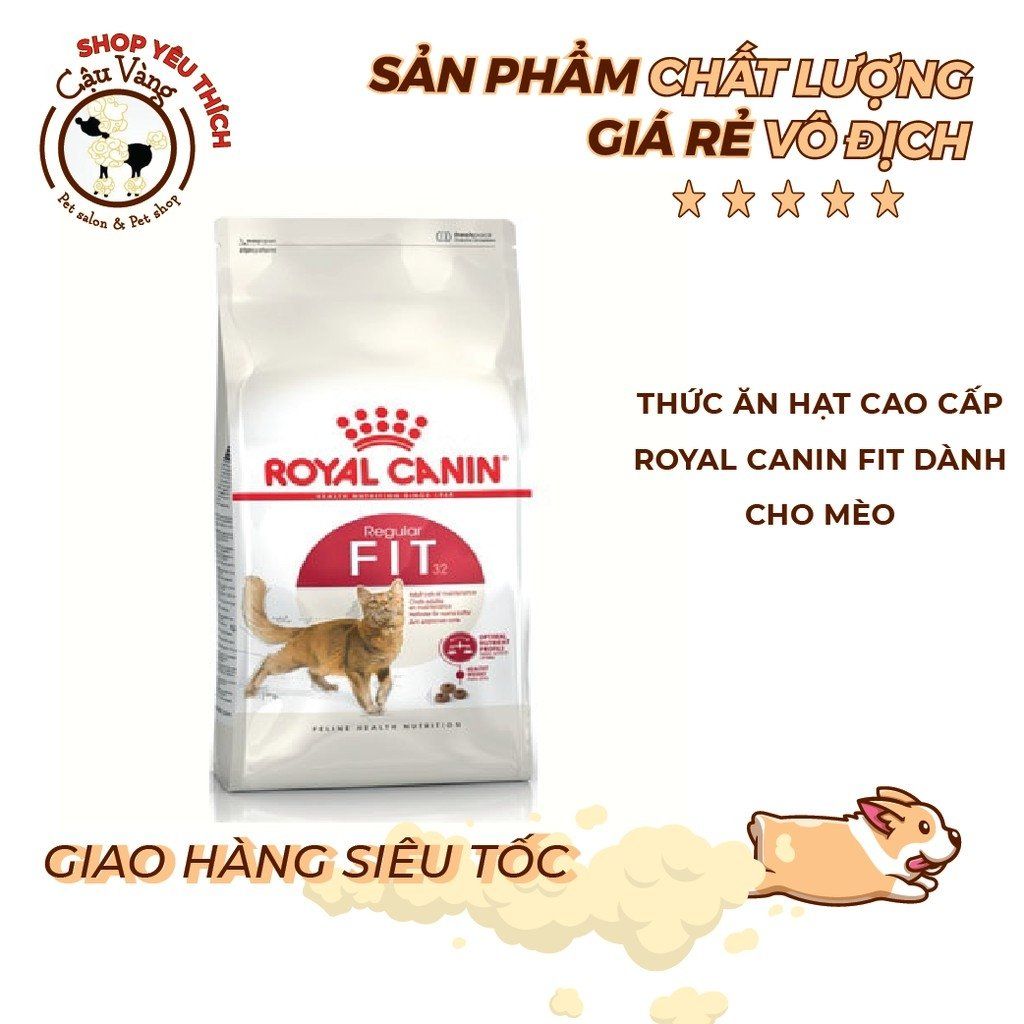  [ hạt mèo ] HẠT CAO CẤP ROYAL CANIN FIT DÀNH CHO MÈO CHIẾT 1KG 