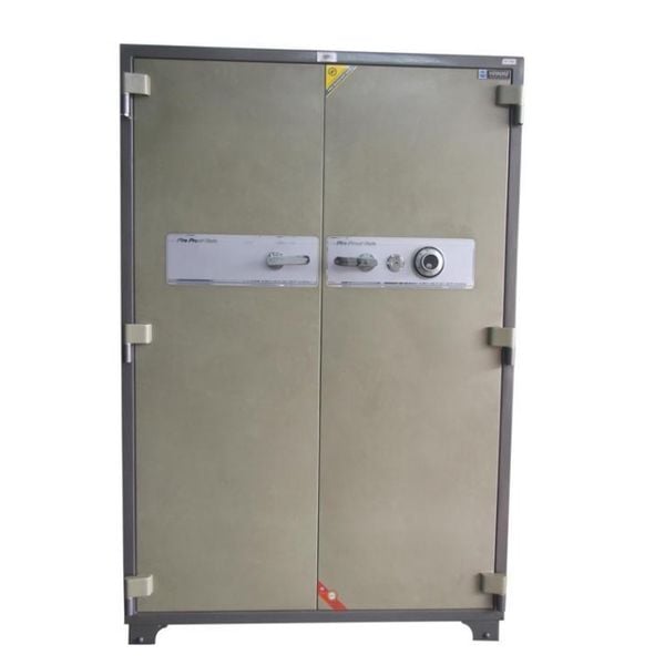 Két Sắt Hanmi 1m7 (810kg) Hai Cửa Chống Cháy Hàn Quốc 98% Like New