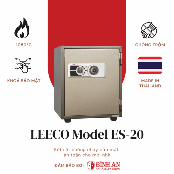 Két sắt LEECO ES-20 (70kg) Nhập Khẩu Chính Hãng Thái Lan