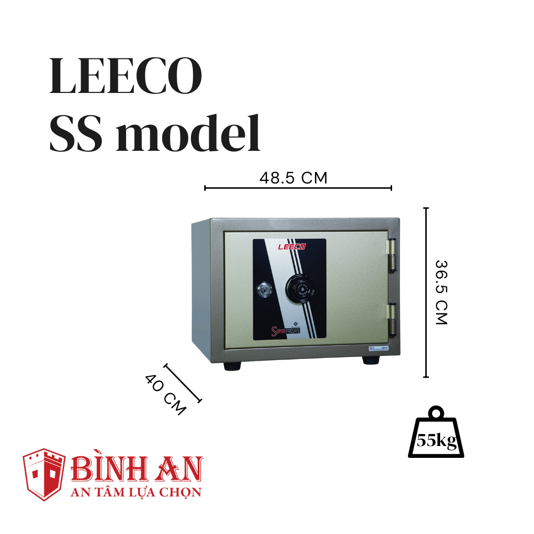  Két sắt LEECO SS (53kg) Nhập Khẩu Thái Lan 