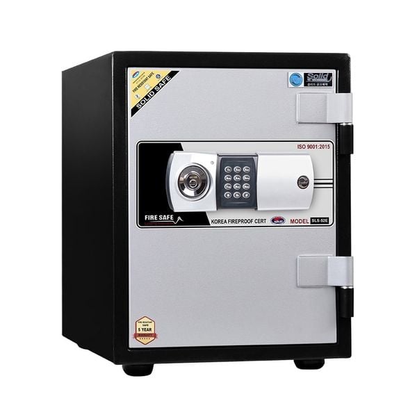 Két sắt Solid SLS-52 (85kg) Hàn Quốc Chống Cháy