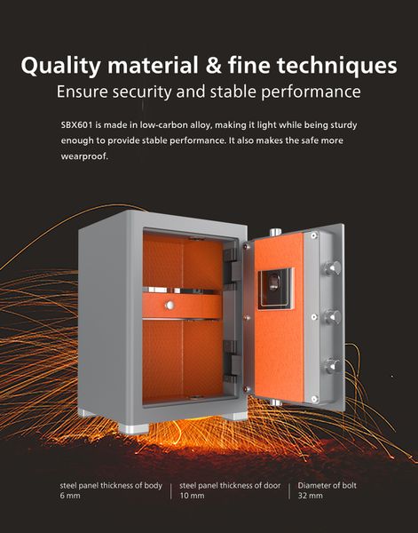 Két Sắt PHILIPS SBX601-5B0 Khoá Vân Tay Thuỵ Điển