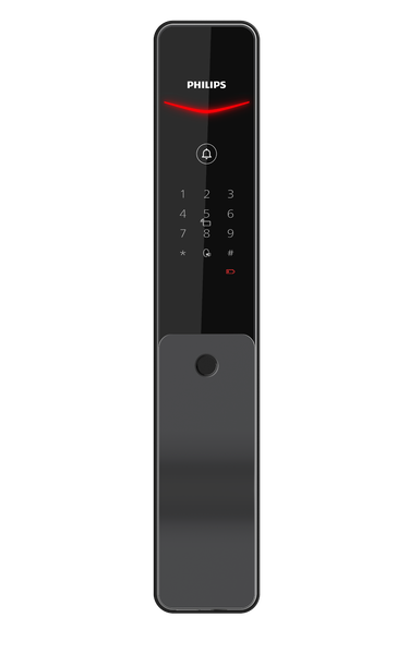 Khóa cửa Philips DDL801-5HBS điện tử thông minh kéo đẩy hiện đại