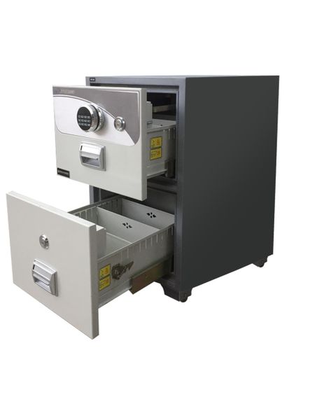  Két Hồ Sơ Chống Cháy SOLID SLH-200 Có 2 Hộc Kéo 