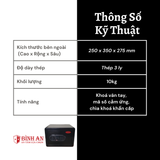  Két Sắt NAGA BG-250 Khoá Vân Tay Kích Thước Nhỏ Gọn Để Vừa Giấy A4 