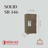  Két Sắt Solid SR-146 Siêu Cường Hàn Quốc Cao 140cm Thép Dày Chống Khoan 