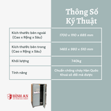  Két Sắt TRULY TL-1700 Khoá Nhập Khẩu Hàn Quốc 