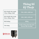  Két sắt TRULY TL-75 (160kg) An Toàn Bảo Mật Chống Cháy 
