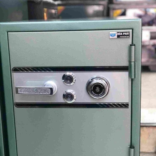 Két Sắt Hòa Phát 66C (110kg) Chống Cháy Việt Nam Like New 99%