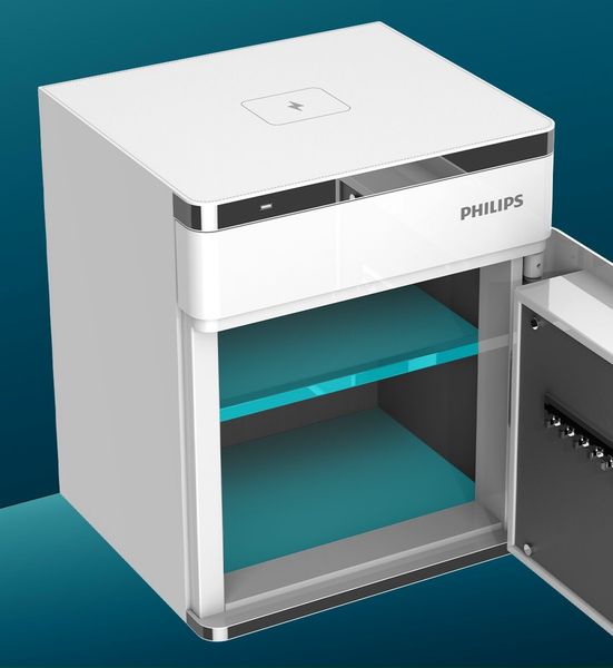  Két Sắt PHILIPS SBX301 Tích Hợp Sạc Không Dây 