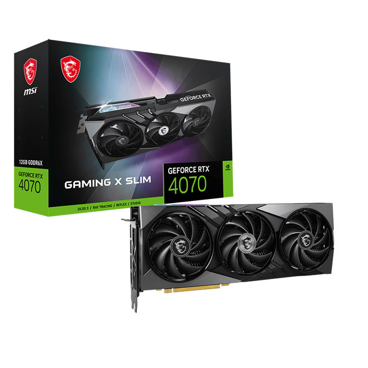 Card màn hình VGA MSI GeForce RTX 4070 GAMING X SLIM 12GB