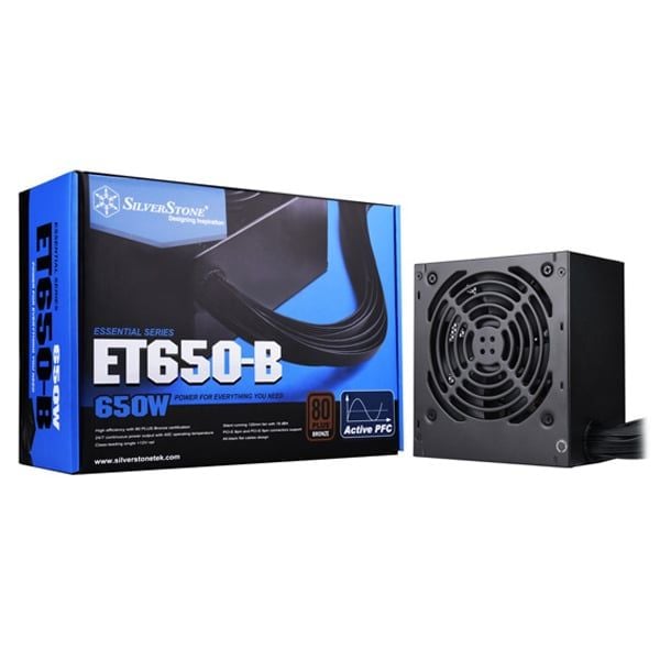 ( 650W ) Nguồn SilverStone Essential Series ET650-B 80 Plus Bronze ...