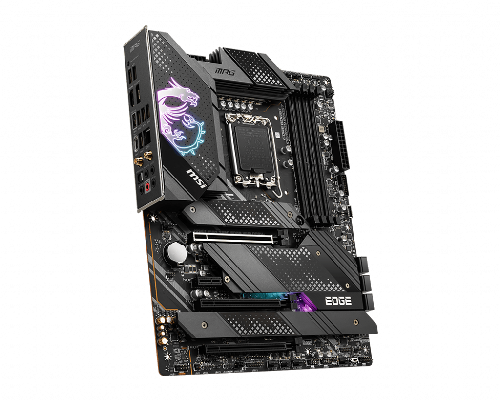 MSI MPG Z690 Edge WiFi Gaming Motherboard (ATX, 12th Gen Intel Core, LGA 1700 Socket, DDR5, PCIe 5, 2.5G LAN, M.2 Slots, Wi-Fi 6E)