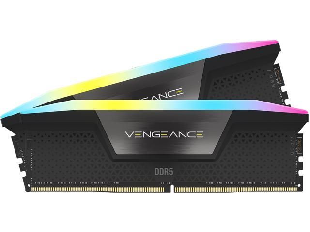 CORSAIR Vengeance RGB 32GB (2 x 16GB) 288-Pin PC RAM DDR5 6000 (PC5 48000)