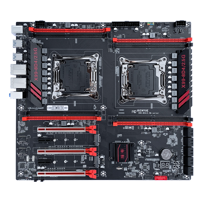 Mainboard JGINYUE Dual Xeon LGA2011-3 X99 8D4 The Server