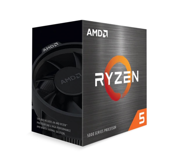  CPU AMD Ryzen 5 5600X, with Wraith Stealth cooler / 3.7 GHz (4.6GHz Max Boost) / 35MB Cache / 6 cores, 12 threads / 65W / Socket AM4 