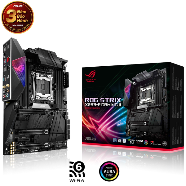  Mainboad ASUS ROG STRIX X299 - E GAMING II (Intel X299, Socket 2066, ATX,8 khe RAM DDR4) 
