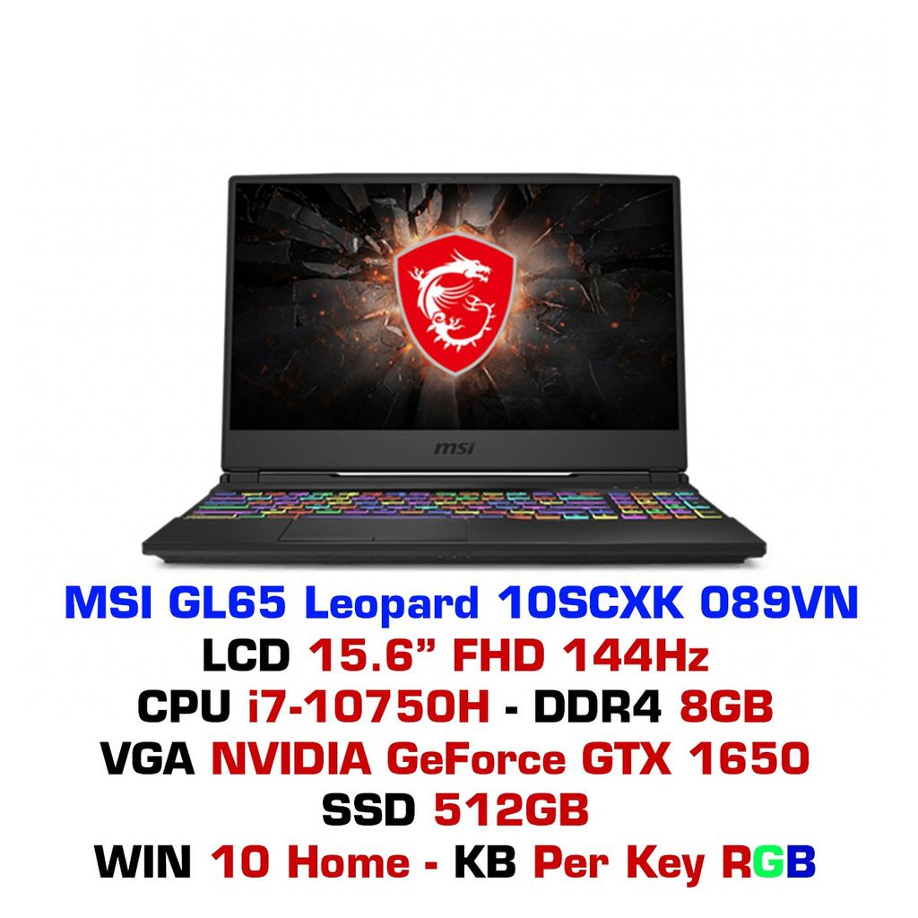 GL65 Leopard 10SCXK (GTX1650, GDDR6 4GB)
