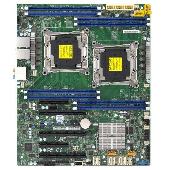 Mainboard Supermicro X10DAL-i-O (Intel C612, LGA 2011, ATX, 8 Khe Cắm Ram DDR4)