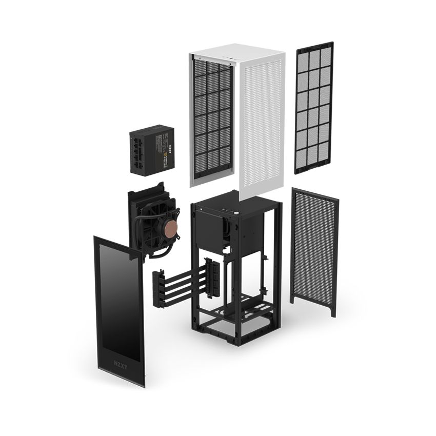 Vỏ case NZXT H1 (Mini Tower/Màu Trắng Đen)