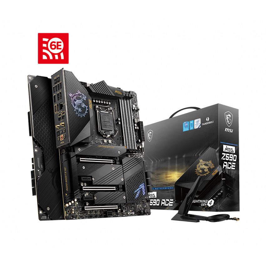 MAINBOARD MSI Z590 ACE (INTEL Z590, SOCKET 1200, ATX, 4 KHE RAM DDR4, THUNDERBOLT 4)