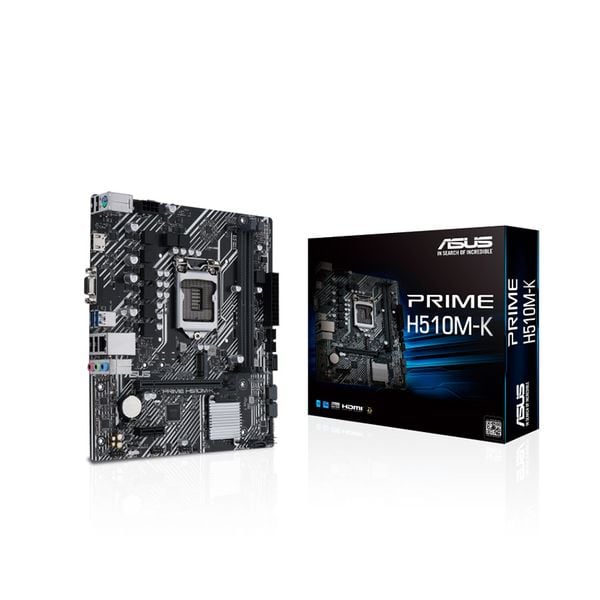  Mainboard ASUS PRIME H510M-K (Intel H510, Socket 1200, m-ATX, 2 khe Ram DDR4) 