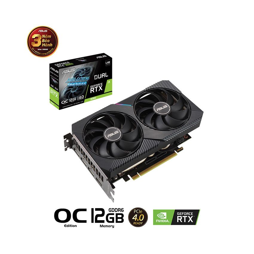  Card màn hình Asus DUAL-RTX 3060-O12G-V2 