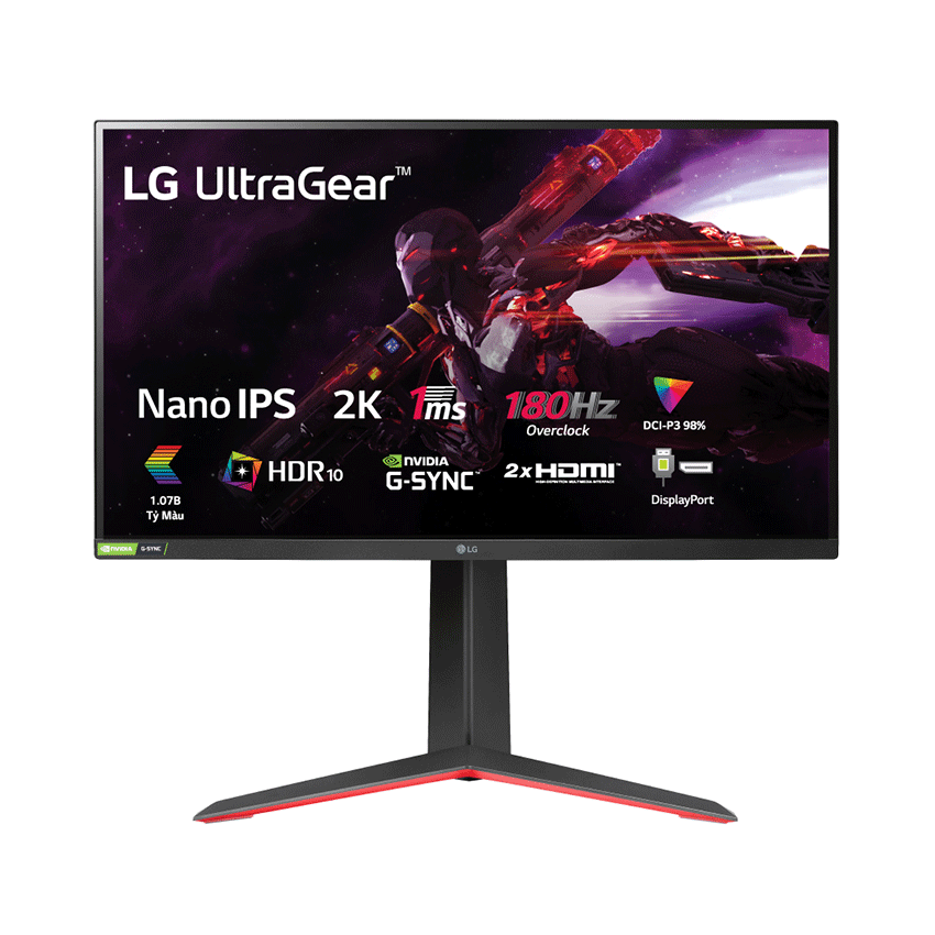 Màn hình LG 32GP850-B (31.5inch/QHD/IPS/165Hz/1ms/350nits/HDMI+DP+USB+Audio/GSync+Freesync)