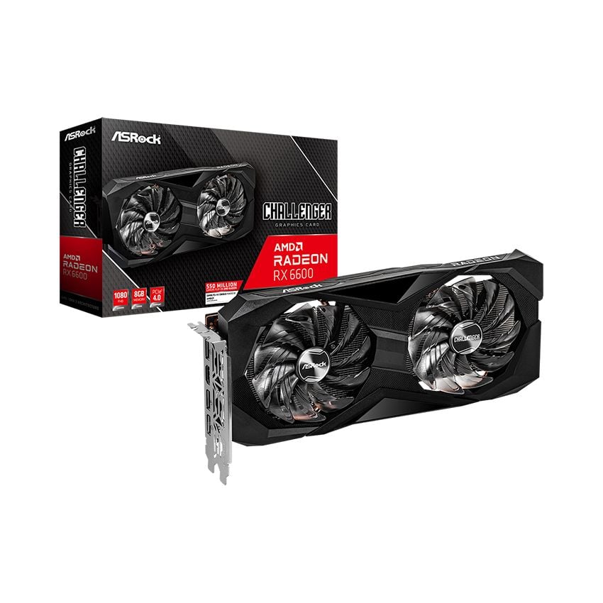  Card màn hình Asrock Radeon RX 6600 Challenger D 8GB 