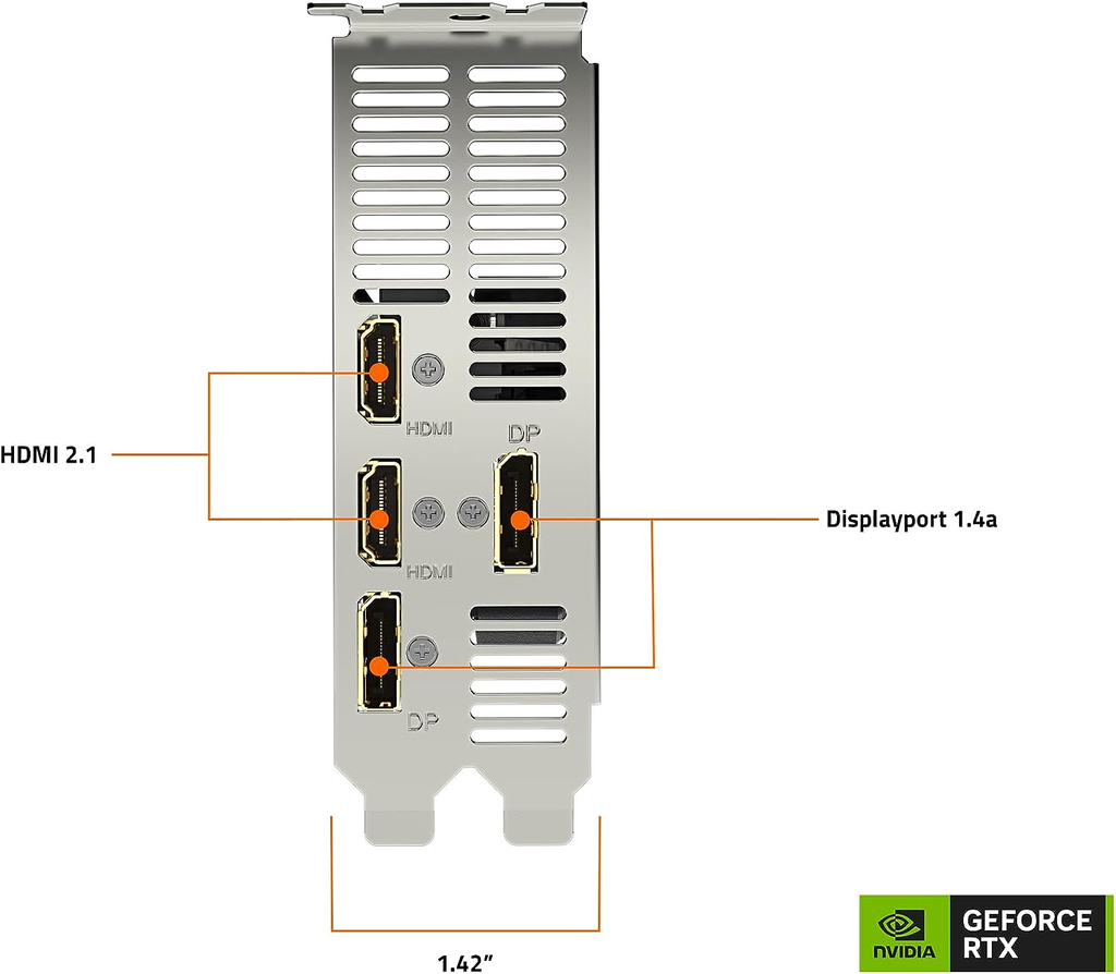 VGA GIGABYTE GeForce RTX 4060 OC Low Profile 8G Graphics Card, 3X WINDFORCE Fans, 8GB 128-bit GDDR6, GV-N4060OC-8GL