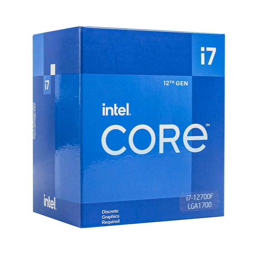 CPU Intel Core i7 12700F (Up to 4.8Ghz, 12 nhân 20 luồng, 25MB Cache, 125W) - Socket Intel LGA 1700)