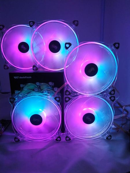  Darkflash Cf8 5 Fan + Hub + Remote 
