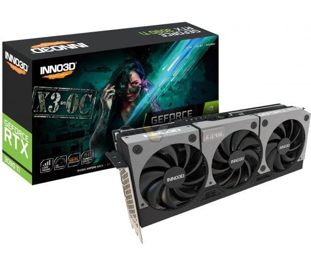 VGA INNO3D GeForce RTX 3090 Ti X3 OC 24GB GDDR6X 3 Fan (N309T3-246XX-1890VA46)