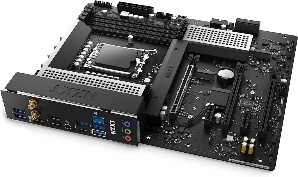 Mainboard  NZXT N5 Z690 - N5-Z69XT-W1 - Intel Z690 chipset (Supports 12 13th Gen CPUs) - ATX Gaming Motherboard - Integrated I/O Shield - WiFi 6E connectivity - Bluetooth V5.2 - White