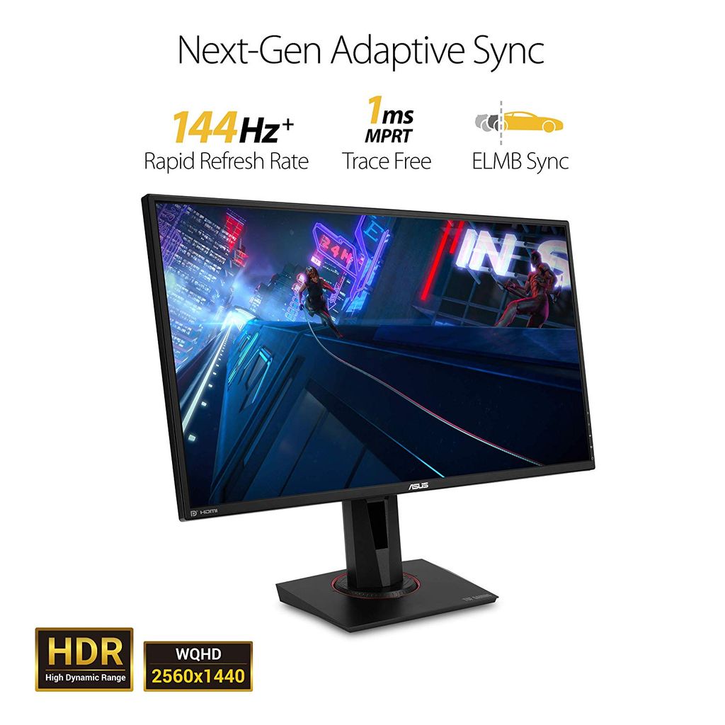 Asus Tuf Gaming Vg27Aq 27 inch Ips 2K 165Hz G-Sync Hdr Chuyên Game